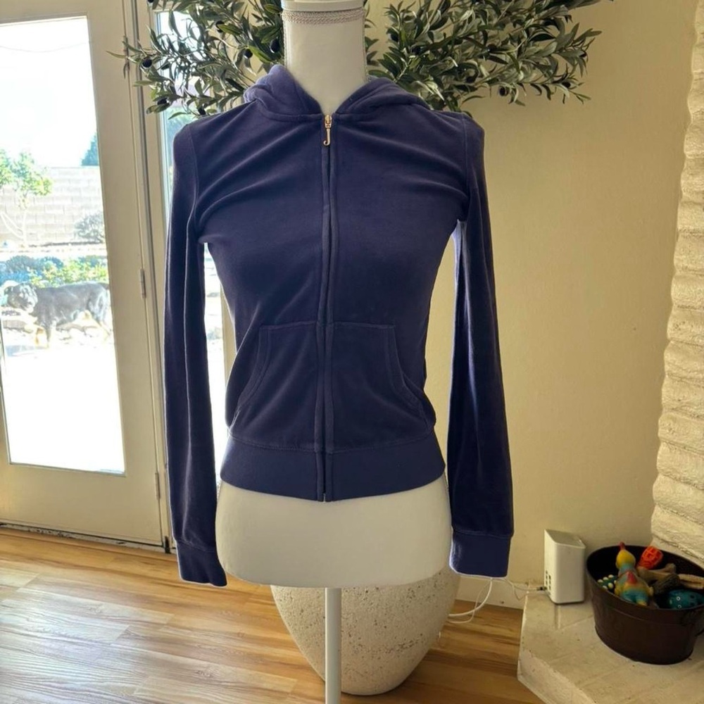 Juicy Couture Deep Purple Zip-Up Hoodie